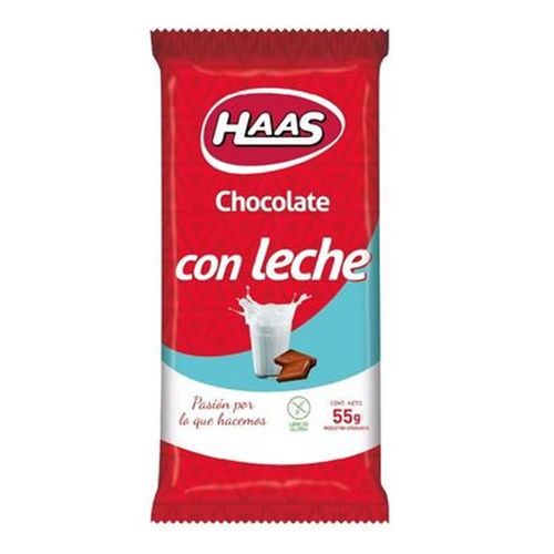Chocolate Haas Con Leche 55Gr