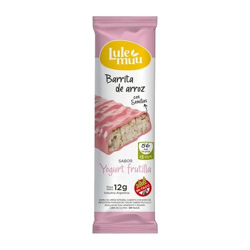 Barrita Lulemuu De Arroz Yogurt De Frutilla 26Gr