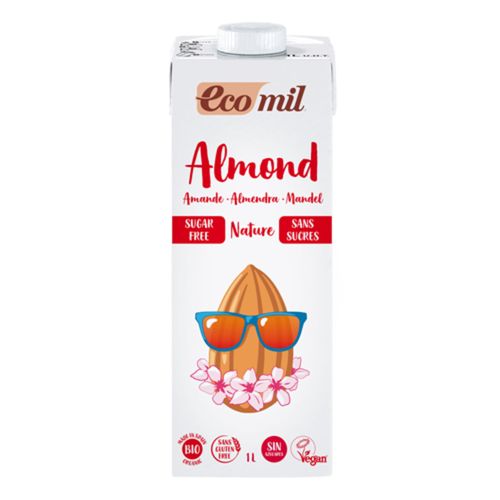 BEBIDA ECOMIL ALMENDRAS TETRAPACK 1LT SIN AZUCAR
