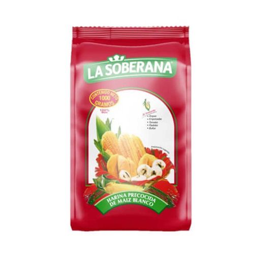 HARINA LA SOBERANA DE MAIZ DOYPACK 1KG