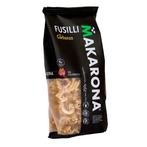 Pasta Makarona Fusili De Garbanzo 250Gr