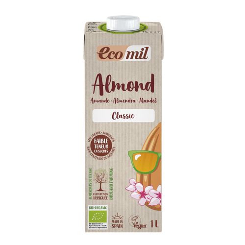 BEBIDA ECOMIL ALMENDRAS TETRAPACK 1LT ORGANICA