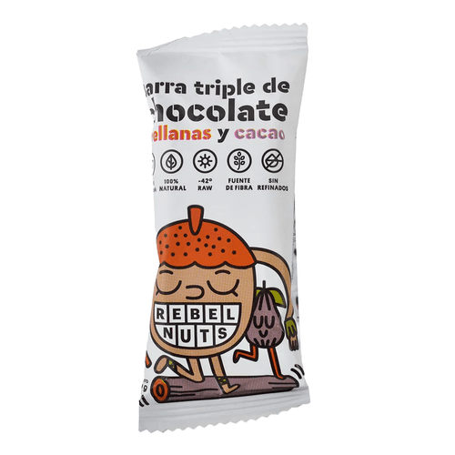 BARRA REBEL NUTS SIN GLUTEN AVELLANAS 40GR