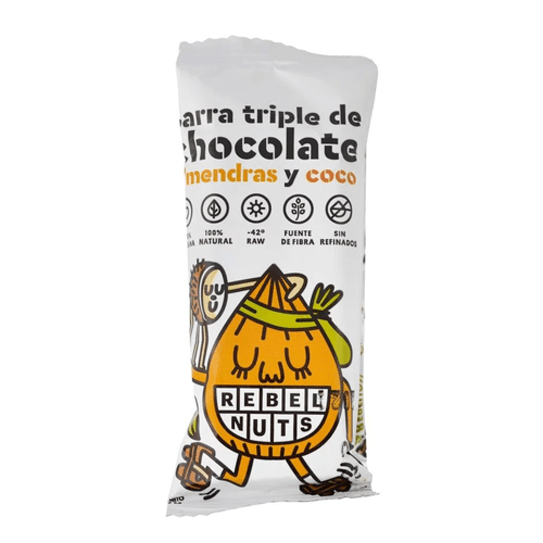 BARRA REBEL NUTS SIN GLUTEN ALMENDRAS 40GR