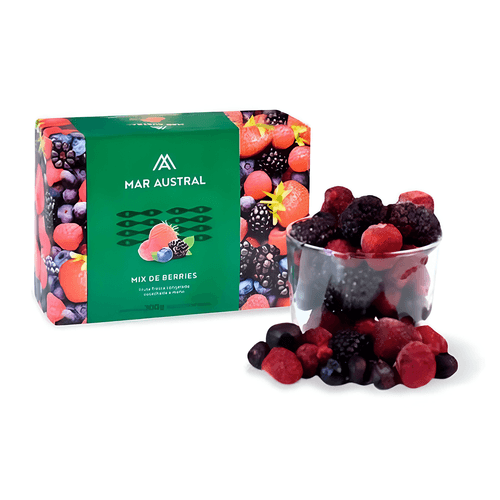 MIX DE BERRIES MAR AUSTRAL FRUTAS CONGELADAS ENTERAS CAJS 30