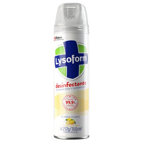 Desinfectante Lysoform Cítrico Aerosol 360Cc Elimina Olores
