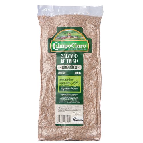 Harina Campoclaro Salvado De Trigo Organico 300Gr