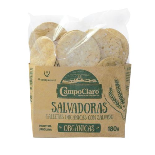 GALLETAS CAMPOCLARO ORGANICO CON SALVADO 180GR