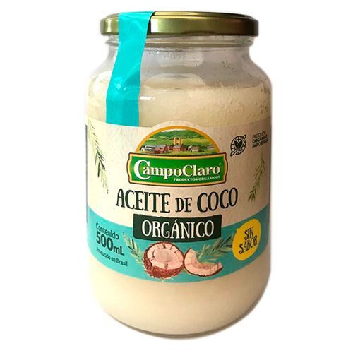 ACEITE CAMPO CLARO COCO NEUTRO 500ML ORGANICO