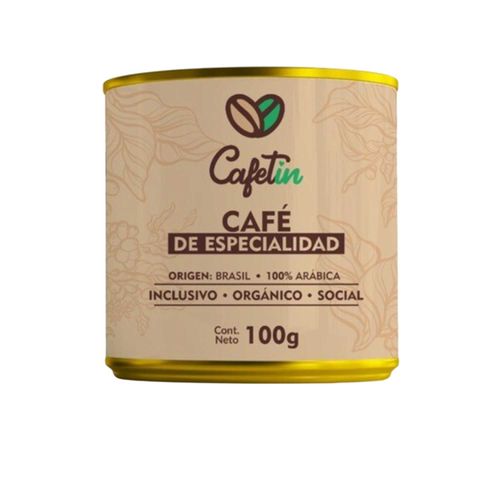 Cafe Cafetin Organico Molido Lata 100Gr