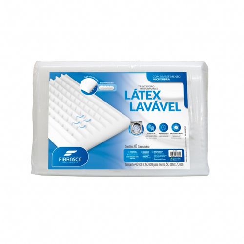 ALMOHADA FIBRASCA 4606 LATEX LAVABLE 60X40CM
