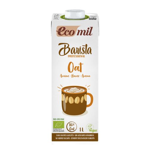 BEBIDA ECOMIL BARISTA AVENA ORGANICA TETRAPACK 1LT