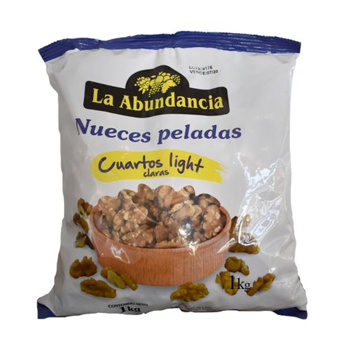 Nueces La Abundancia Peladas En Cuartos 1kg