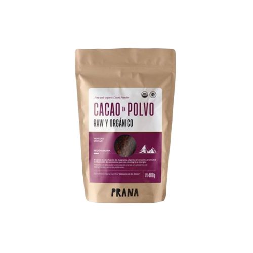 Cacao Prana Orgánico En Polvo 400g
