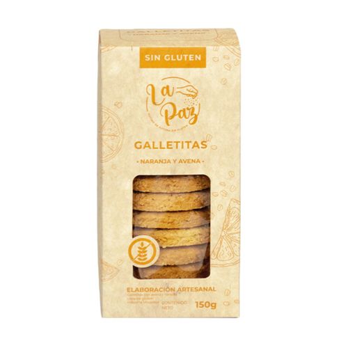 GALLETITAS LA PAZ DULCES NARANJA Y AVENA 150G