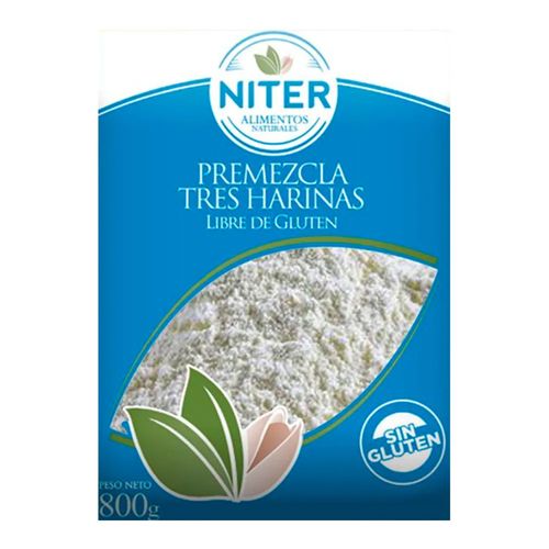 Premezcla Niter 3Harinas Sin Gluten 800Gr