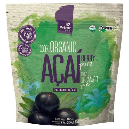 ACAI PETRUZ PULPA DOY PACK 400GR ORGANICO