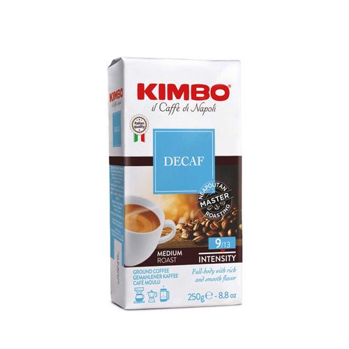 CAFE KIMBO DESCAFEINADO MOLIDO 250GR