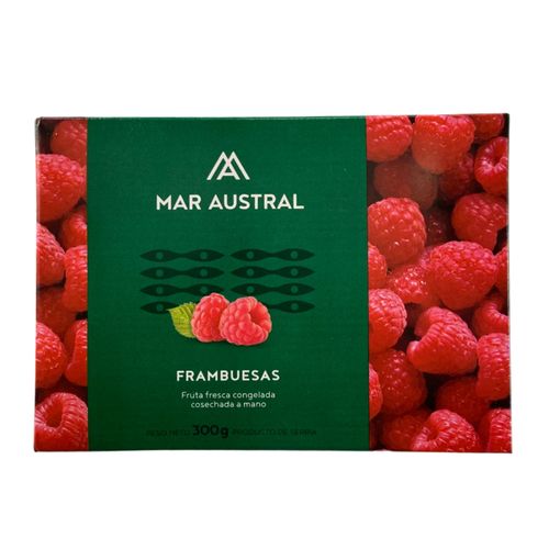 FRAMBUESA MAR AUSTRAL CONGELADA ENTERA CAJA 300GRS