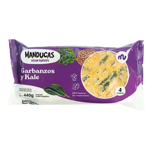 Hamburguesa Manducas Garbanzo Y Kale 4Un Vegana Vegetariana