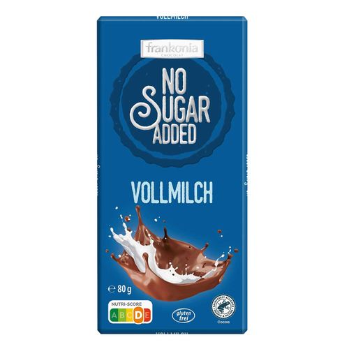 Chocolate Frankonia Sin Azucar Con Leche Tableta 80g