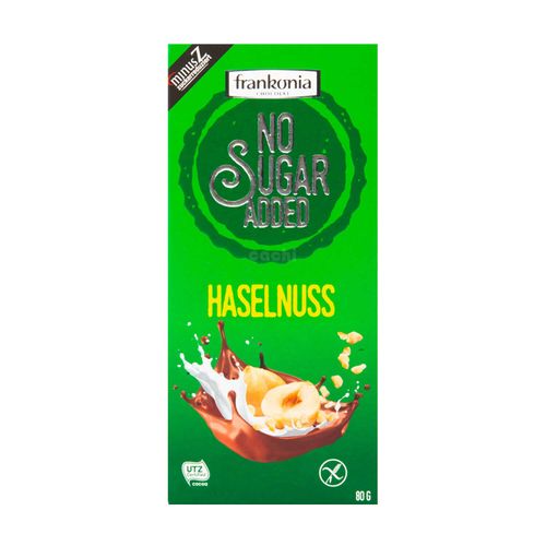 Chocolate Frankonia Sin Azucar Con Avellanas Tableta 80g