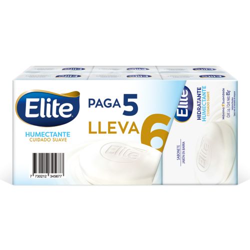 Jabon Elite Tocador Humectante 85 G 6X5