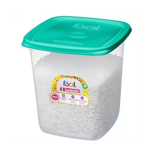 Pote San Remo 147-6 Cuadrado 1700Ml Hermetico,Facil