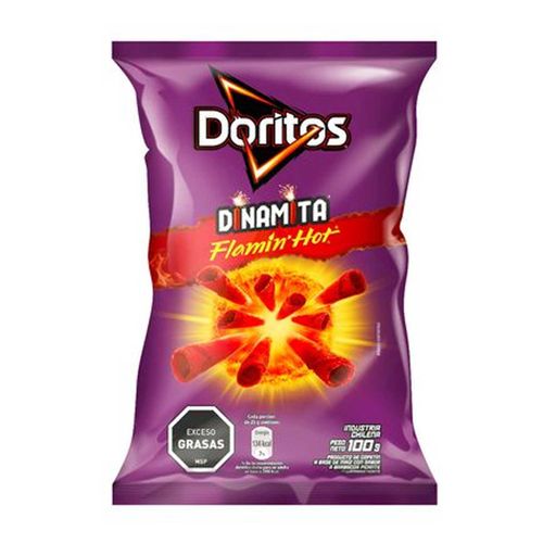NACHOS DORITOS FLAMIN' HOT DINAMITA 100GR