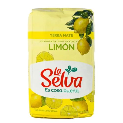 YERBA LA SELVA SABORIZADA CON LIMON 1KG