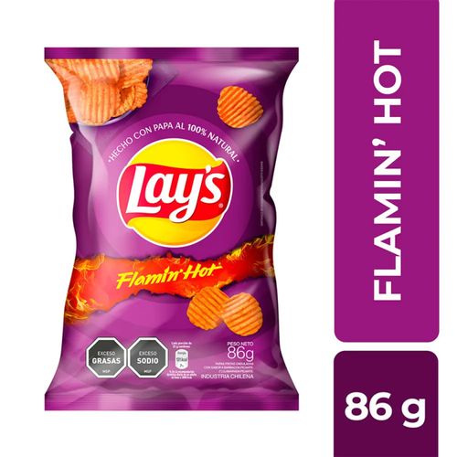 PAPAS LAYS FLAMIN' HOT 86GR