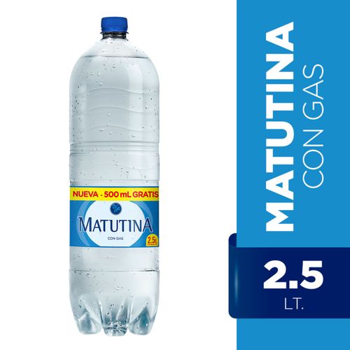 Agua Matutina Con Gas 2.5 L