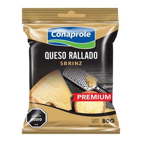 Queso Rallado Conaprole 80Gr .