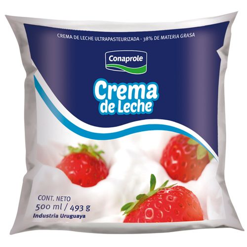 Crema De Leche Conaprole Pasteurizada 500Cc .