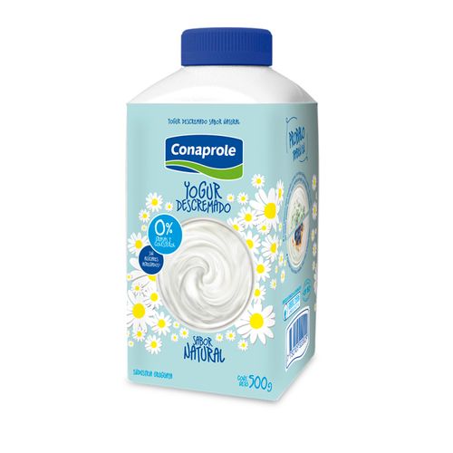Yogur Conaprole Descremado Natural Tetra Top 500Gr