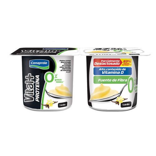 Postre Conaprole Vital Vainilla 2X110Gr +Proteinas