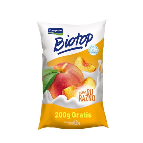 Yogur Conaprole Biotop Durazno 1.2Lt .