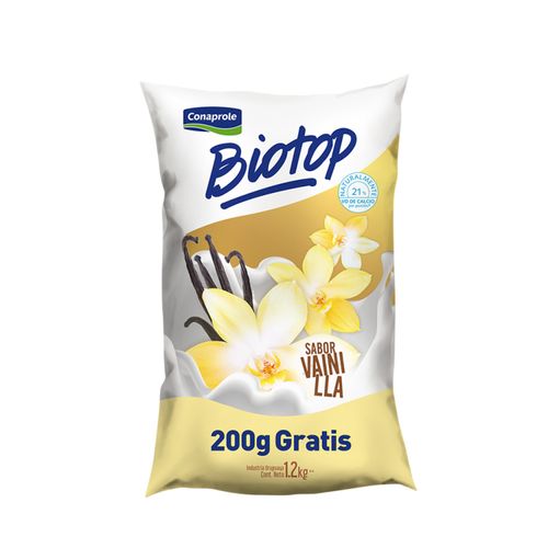 Yogur Conaprole Biotop Vainilla 1.2Lt .