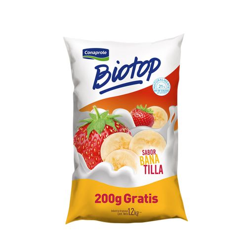 Yogur Conaprole Biotop Banatilla 1.2Lt .