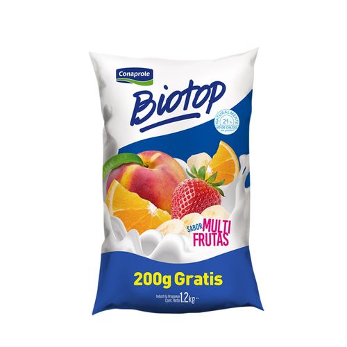 Yogur Conaprole Biotop Multifrutas Sachet 1.2 Lt