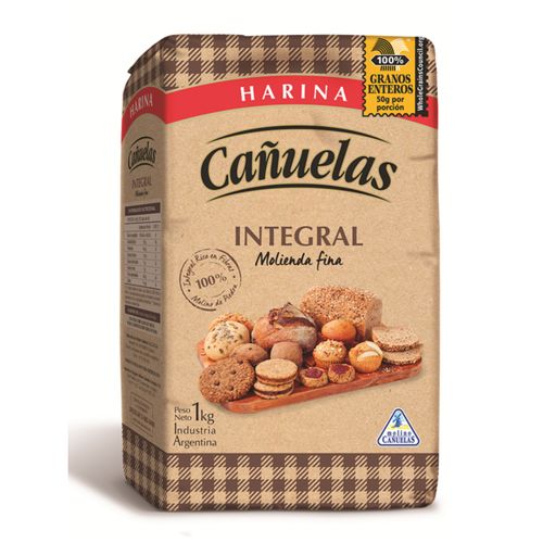 Harina Cañuelas Integral Fina 1Kg