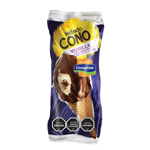 Helado Conaprole Vainilla-Dulce De Leche Cono .
