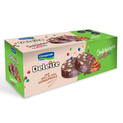 Postre Conaprole-Deleite Salchichon Chocolate Con Confites 5