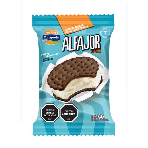 Helado Conaprole Alfajor Vainilla .