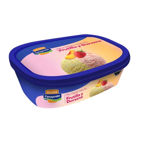 Helado Conaprole 1Lt Crema Con Pulpa Frutilla/Durazno