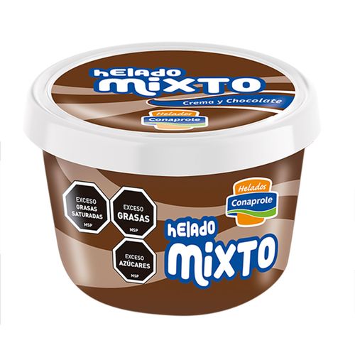 Helado Conaprole Vaso Mixto Crema/Chocolate 250Cc .