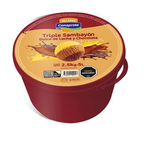 HELADO CONAPROLE SAMBAYON/CHOCOLATE/DULCE DE LECHE 5LTS
