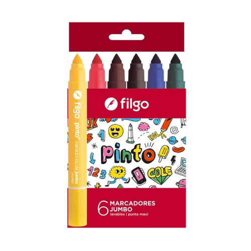 MARCADOR FILGO PINTO JUMBO 6UN SURTIDO