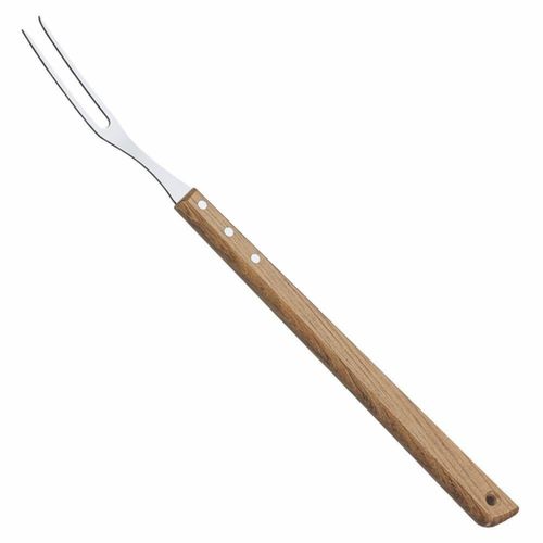 TENEDOR TRAMONTINA 26443/100 LARGO MADERA Y ACERO INOX PARA