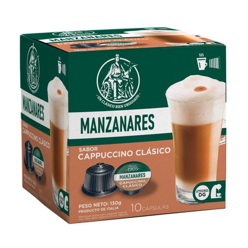 CAPSULAS MANZANARES CAPPUCCINO CLASICO X10 130GR